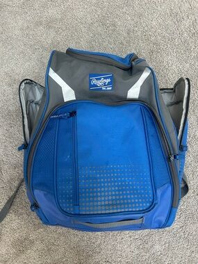 Rawlings Blue and Gray Men's Athletic Backpack
